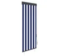 Rollo Außenrollo 60 x 250 cm Blau und Weiß, vidaXL