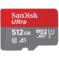 SanDisk Micro-SD-Karte Ultra 512GB, bis 150 MB/s, U1 / UHS-I, SDXC