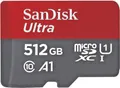 SanDisk Ultra 512 GB microSDXC UHS-I Speicherkarte  für Smartphones Tablets Kame