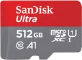 SanDisk Ultra R150 microSDXC 512GB Kit, UHS-I U1, A1, Class 10