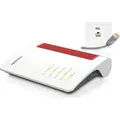 AVM FRITZ!Box 7690 Wi-Fi 7 Router mit 5.760 MBit/s (5GHz) & 1.376 MBit/s (2,4 GHz), bis zu 300 MBit/s mit VDSL-Supervectoring und ADSL2+, WLAN Mesh - Weiß