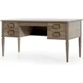 Design Büro Office Kanzlei Tisch Regal Akten Schrank Schreib Tische Büromöbel - Braun