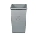 Inneneimer 350x226x350mm 24 Liter Hailo 1076129 hellgrau für Einbau-Abfallsammle