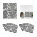 Wandpaneele 10er Set Marmoroptik Wandaufkleber 3D Kunststoffpaneel Deko Paneel