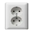 GIRA Unterputz-Steckdose GIRA 078003 SCHUKO-Doppelsteckdose Vollplatte Standard 55