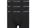 Calvin Klein Herren 3er Pack Boxershorts Low Rise Trunks Unterwäsche, Schwarz (Black W. Black Wb), L
