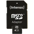INTENSO Micro SDHC Card 4GB inkl.Adapter