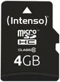 Intenso Micro SD / TransFlash Micro SD Card 4GB Class 10 inkl. SD Adap
