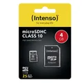 Intenso Class 10 Flash-Speicherkarte (microSDHC/SD-Adapter inbegriffen) 3413450