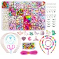 Perlen Set 24 Farben Kinder Schmuck DIY Armbandset