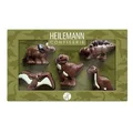 Heilemann Schokoladen-Figuren Themenpackung, Geschenkpackung Edelvollmilch, 100 g (Dinosaurier)