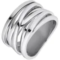Heideman Fingerring Serpi poliert (Ring, 1-tlg., inkl. Geschenkverpackung), Damenring silberfarben 58 (18.5)