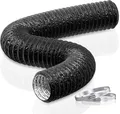 Abluftschlauch 100mm Schwarz Flexibel 5m Alurohr Lüftungsschlauch