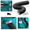 HG Power 100mm Abluftschlauch 5m Flexibel PVC Alu Schallged