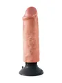 King Cock 7 Zoll Vibrating Cock: Vibrator mit Saugfuß, hautfarben 17,5cm #18
