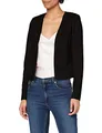 ICHI IHKATE SHORT BL Damen Blazer Kurzblazer Jacke Kurzblazer mit Stretch, Größe:M, Farbe:Black (194008)