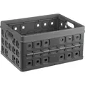 helit "the flap-line" Klappbox, anthrazit, Praktische Einkaufsbox lässt sich bei Nichtgebrauch einfach zusammenklappen, 1 Box, 32 Liter H6180088