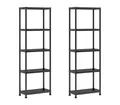 Keter Plus Regal 60/5, 2er-Set, 5 Böden, 60×30×174 cm, schwarz, Kunststoff