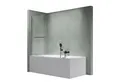 Mai & Mai Badewannenaufsatz Duschwand für Badewanne Badewannenfaltwand ESG GLAS C112 NEU