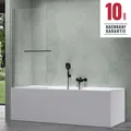 Duschwand für Badewanne Badewannenaufsatz Badewannenfaltwand ESG GLAS  C112 Neu