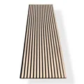 HAGEFOL® Akustik Paneele Holz 240x60 cm, Farbe: Eiche, Holz Wandpaneele