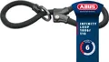 ABUS Kettenschloss Infinity Loop 1806 - flexibles Fahrradschloss mit 2 längenverstellbaren Schlaufen zum gleichzeitigen Absichern mehrerer Fahrradteile, Fahrräder oder anderer Objekte - Länge 110 cm