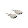 Delock - Kabel seriell - DB-9 (M) zu DB-9 (M) - 1,0m - beige - China (82980)