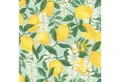 Rasch Vliestapete Portofino - Selbstklebende Tapete Zitrone von tesa® x rasch®, strukturiert, mediterran, botanisch, (1 St), selbstklebend, 6,00m x 0,53m