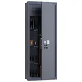 Profirst Waffenschrank Forest 8 Stahl Elektronikschloss Notöffnung separat versperrbarer Innentresor 3 Fachboden Putzstockhalterung Schaumstoffwaffenhalter inkl. Befestigungsmaterial