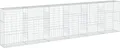 vidaXL Gabione mit Deckel 600x50x150 cm Verzinktes Eisen