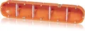 f-tronic Hohlwand-Gerätedose massiv HW60, 5-fach, orange, 5 Stück (7350156)