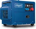 Scheppach Diesel Stromerzeuger SG5200D | Elektrostart | 7,7PS | 5000W | 2x 230V 1x 400V | 16L Tank | AVR System | Stromgenerator inkl. Fahrvorrichtung