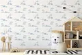 TADESSI Vliestapete Kinderzimmer M1-No.739 | Blau | Grau | Tiere | Elefant