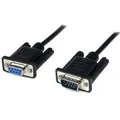 StarTech.com SCNM9FM1MBK Seriell DB9 RS-232 Nullmodemkabel 1m St/Bu Schwarz