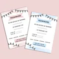 Patenurkunde Patenbrief 2er Set für Patenonkel und Patentante DIN A4 Taufe
