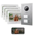 GOLIATH Basic Line Türklingel & Türsprechanlage mit Kamera für [MEHRFAMILIENHAUS] mit Smartphone App - Klingel mit Kamera & Monitor - Doorbell Camera - Video Sprech - & Gegensprechanlage mit Türöffner