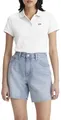Levi's Damen Housemark Polo Shirt, White, M