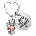 FABACH Schlüsselanhänger Schutzengel Star in Charms Größe mit Gravur "Beste Kollegin"