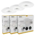 idinio® Wifi Deckenleuchte 24W -3er Sparset- mit Dockingstation für Echo Dot und Nest Mini warmweiss neutralweiss dimmbar RGB-Backlight