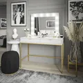 Schminktisch mit Spiegel CORTADO GOLD T104