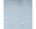 SCHÖNER LEBEN. Stoff Regenjackenstoff Meterware wasserdicht soft Betonmischer blau 145cm, abwaschbar