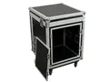 ROADINGER Spezial-Kombi-Case Profi, 14HE mit Rollen | Flightcase mit Rollen