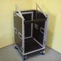 14/10 HE DJ L- Rack Case ROADINGER Winkelrack Kombicase All-In-One-Rack Rollen
