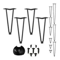 Hairpin legs Haarnadelbeine Metall Tischfüße DIY Möbelbeine 150 kg 4 Stück