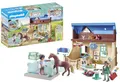 PLAYMOBIL Horses of Waterfall 71352 Reittherapie & Tierarztpraxis, schnelle Heilung der kranken Tiere Dank Phil und Harleen, nachhaltiges Spielzeug für Kinder ab 5 Jahren
