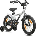 PROMETHEUS BICYCLES Kinderfahrrad HAWK 16 Zoll ab 5 Jahre, 1 Gang, Junge Mädchen Fahrrad Kinder mit Rücktrittbremse Stützräder