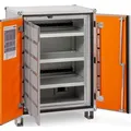 CEMO Akku-Ladeschrank Premium 8/10, mit 18 Steckdosen, Feuerwiderstand Typ 90, Stapelfüße, (B/H/T) 89 x 111 x 66cm