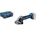 Bosch Professional 18V System Akku Winkelschleifer GWS 18V-7 (inkl. Zusatzhandgriff, Aufnahmeflansch, Schutzhaube, Schnellspannmutter, Zweilochschlüssel, Einlage, L-BOXX, ohne Akku/ Ladegerät)