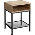 Nachttisch Harlow 40,5x40,5x59cm Industrial Holz hell, Eiche Sonoma B-Ware