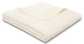 Biederlack Kuscheldecke 150x200 cm 100% Baumwolle Wohndecke Uni Natur